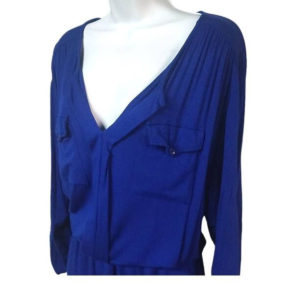 Young Fabulous Broke casual chic soft knit Romper Relaxed Fit Stretchy L blue - Picture 8 of 8